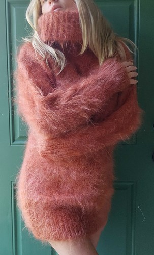 Fuzzy handknit mohair - fuzzy,