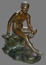 Bronze Hermès assis -  XIX