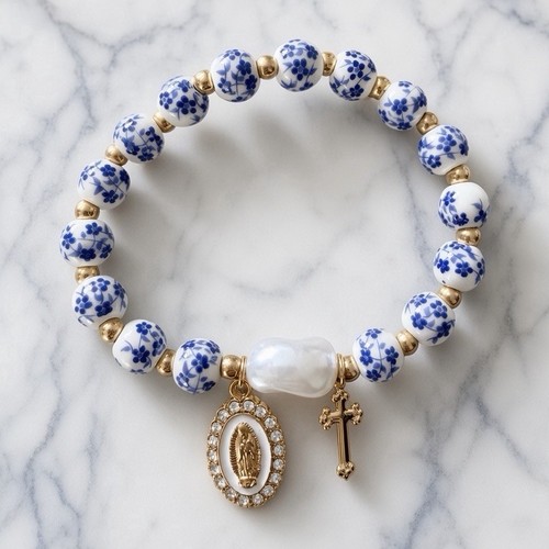 Bracelet breloques perles - breloques,