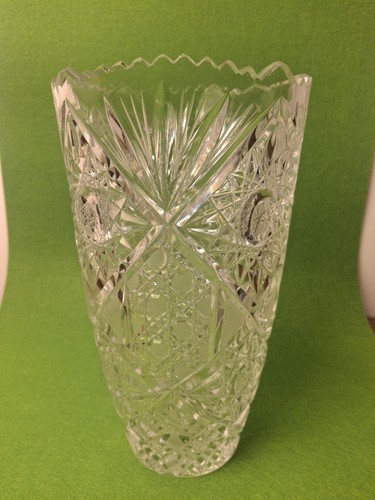 Vase verre cristal taillé - vase, verre/cristal