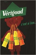 VERIGOUD c'est si bon VINTAGE FRENCH AD POSTER popular beverage UNIQUE 20x30
