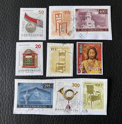Lot timbres de hongrie - de, 9