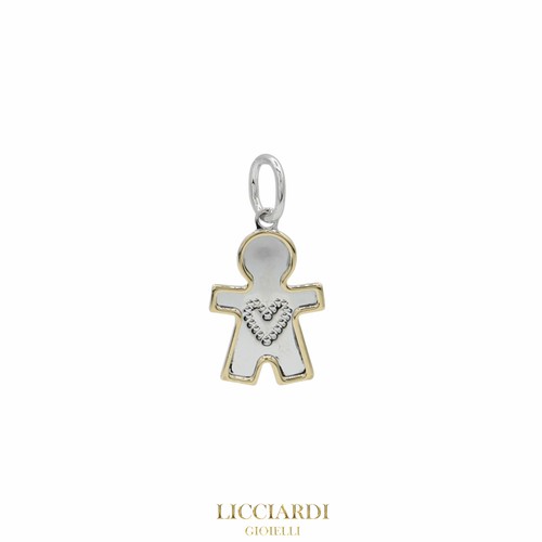 Pendentif femme enfant - , or