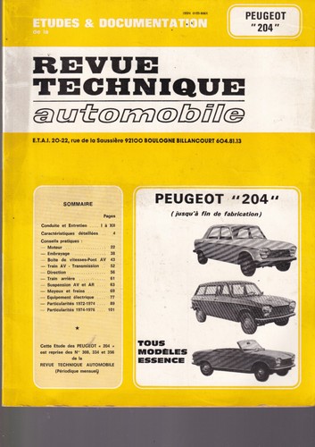 Revue technique automobile - revue,