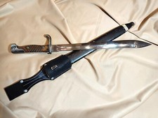 WWI German “Butcher Knife” Mauser Bayonet, Model 1898/05 G98, complete