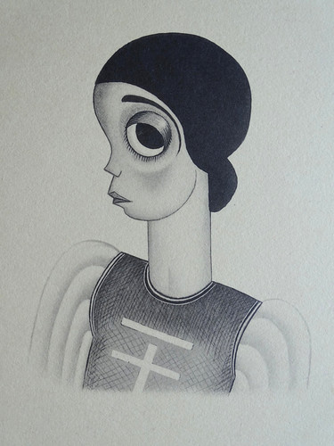 Ludmilla pitoeff caricature - ludmilla,
