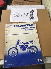 Official Honda XR350R Shop Manual 85 Original #61KN500
