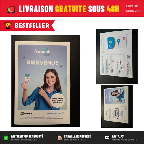 Carte fransat pc7 accès tv - hd,