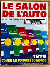 Catalog LE SALON DE L’AUTO AUTO-JOURNAL 1975 All Cars Of The World French