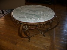 Table basse fer forgé avec