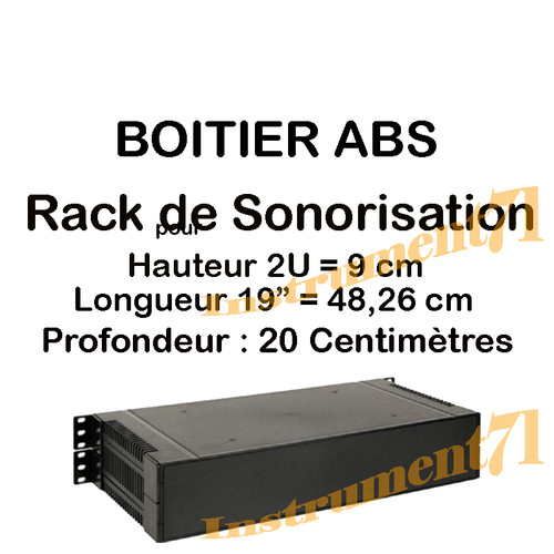 Boitier abs pour rack - boitier,
