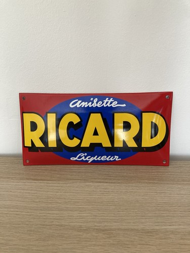 Plaque émaillée ricard - émaillée,