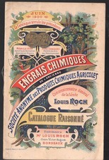 advertising old papers catalog LOUIS ROCH fertilizer, Bordeaux 1900 (P45865)