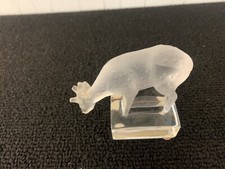 Lalique Crystal White Suede