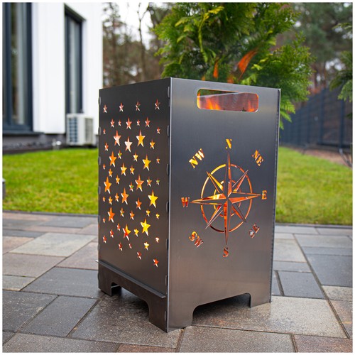 Corbeille feu tonneau - À,
