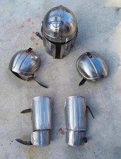 Costume d'armure complète en acier Mandalorian Armor Star War avec casque