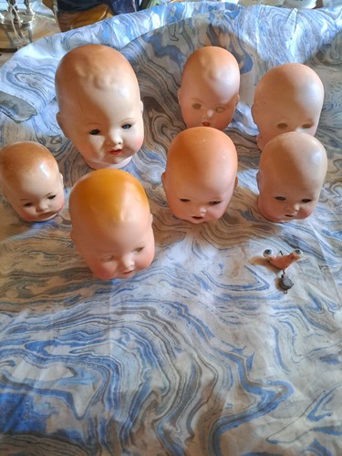 Tête bébé porcelaine - tête,