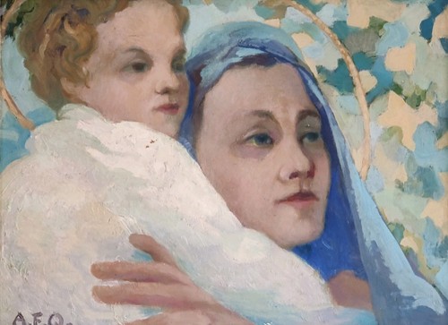 Tableau enfant la vierge - tableau,