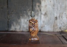 Lampe bois forme hibou