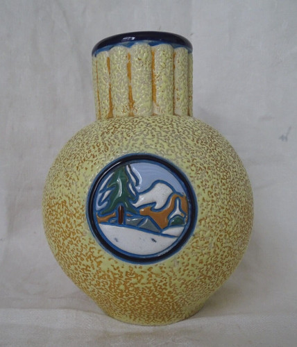 Vase boule émaux paysage - boule,