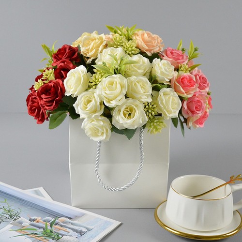 Bouquet fleurs roses - fleurs,