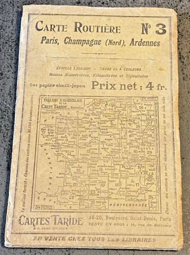 Carte routière taride - routière, paris