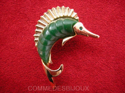 Broche vintage espadon poisson - vintage,
