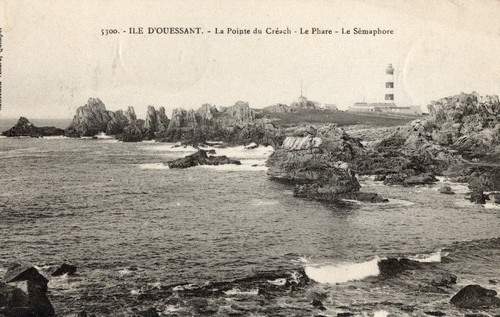 Cpa ile ouessant pointe - ouessant, la