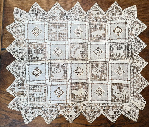 Dentelle ancienne grand - dentelle,