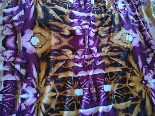 Satin soie motif - de,