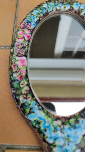 Vintage miroir émaillée - vintage,