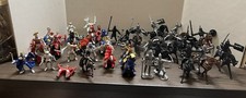 Lot Of 50 Knights & Horses Figurines Some Papo Some Generic All Cute Medieval