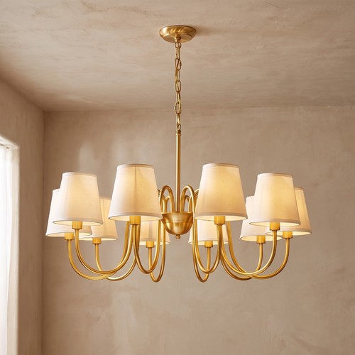 Lustre vintage laiton - vintage, 10