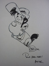 OLIS /  GILSON  GARAGE ISIDORE  11 / MOTEUR   / EO + DEDICACE GILSON