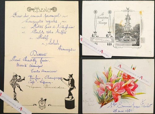 Menu 1951 bénédictine - ●,