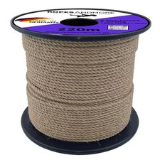Corde chanvre en lin 4mm 10-220m toronné fibre naturelle - fabriqué en Allemagne