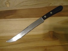 Vintage Case XX Stainless P 251-8" SE Serrated Carving Knife - Wooden Handle