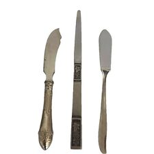 Couteaux Fromage Beurre Couteau Dentelé Vintage Argenté Duchess Lot De 3