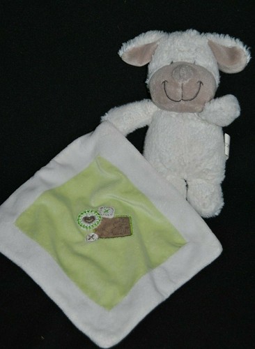Peluche doudou chien blanc - 🍀peluche,