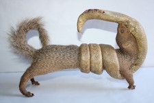 Taxidermie, mangouste et cobra