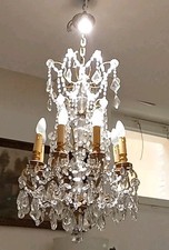 GRAND LUSTRE BRONZE DORÉ 8