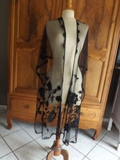 longue mantille, tulle fin