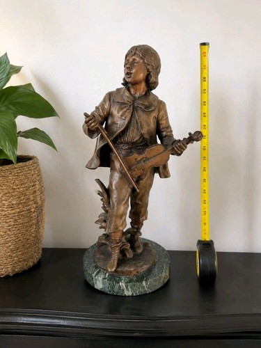 Statue violoniste aug moreau - violoniste, aug.