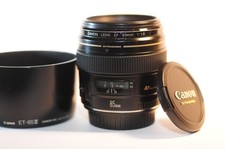 Canon EOS EF 85mm f/1.8 USM IS FX PRIME lens ET-65 for EOS A2 T8 90D 7D 5D 6D 1D