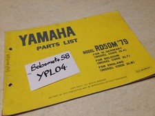 Yamaha parts list RD50M 79 RD50 M RD 50 2L4 2L7 2L8 liste pièces détachées 