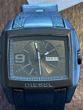 Diesel men's watch, leather band, 5 bar, model DZ-1430, free shipping