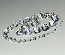 Chaton Rhinestones Crystal Clear Choose Size + Quantity Pointed Bottom Point Back