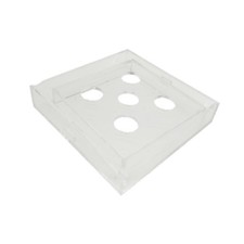 Bac à bière transparent et robuste pour bar à boissons, idéal pour salon de