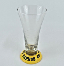 OLD PASTIS GLASS PERNOD 45 PERNOD THREAD BAKELITE FOOT DOUBLE STROKE DOSE