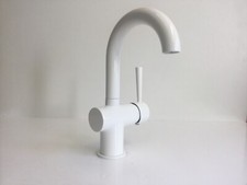 Robinet de Lavabo Blanc,Mitigeur à Levier Unique,Robinet,Pivotant,Neuf,Cornwall